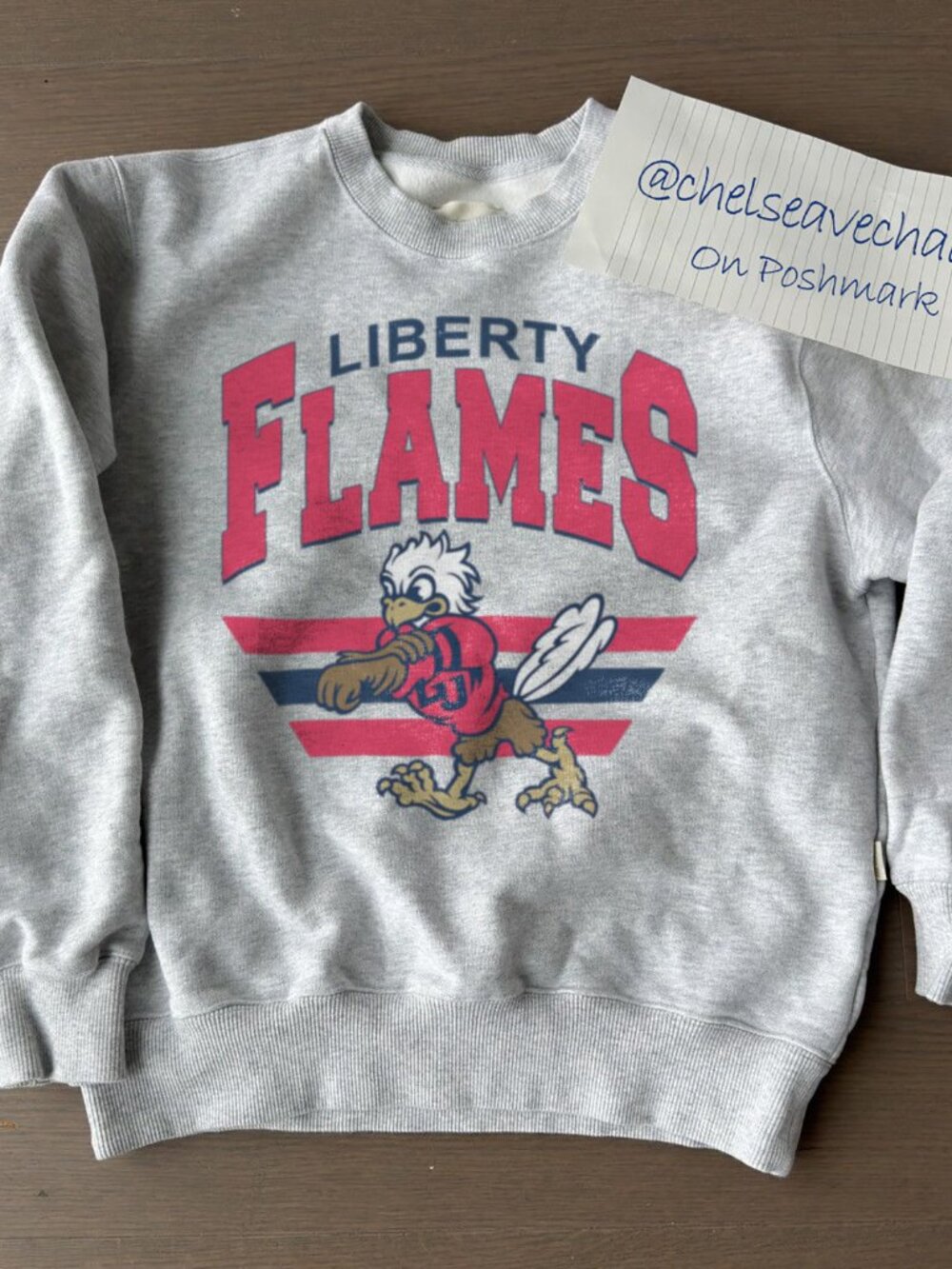 Vintage Liberty Flames Football Sweatshirt, Liberty University Men Women Shirt